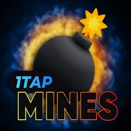 1Tap Mines online game logo by Turbo Games on lolajackcasino.com.gr